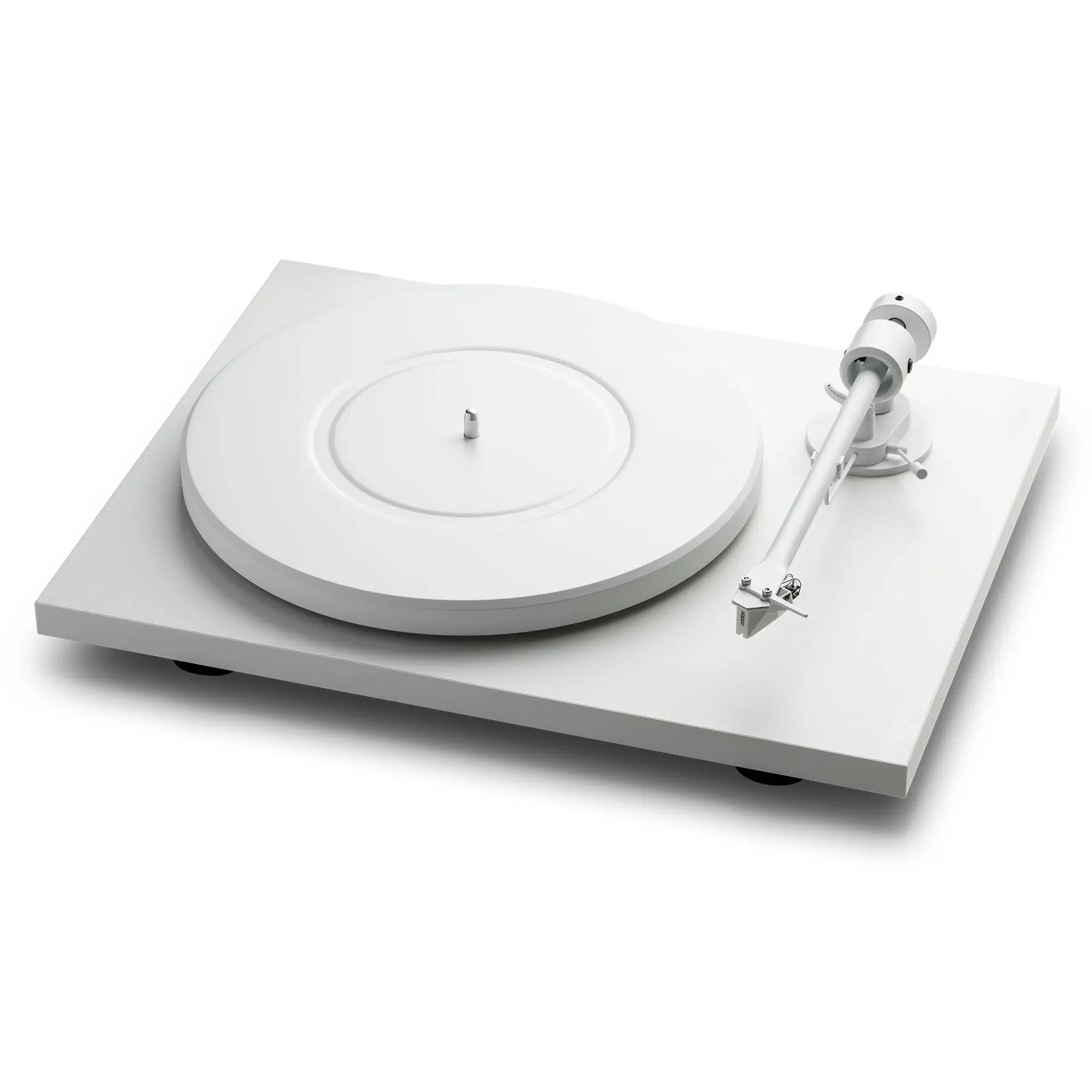 Pro-Ject T1 Turntable - White Edition, Turntable Lab Exclusive, Metal-Steel Construction, Adjustable Design, Pre-Set Tracking Feature