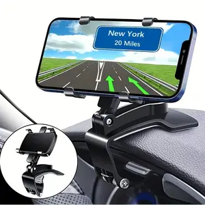 Rotating Car Phone Holder - 360 Degree Rotating Universal Car Phone Holder, Upgraded Clip Never Falls Off, Suitable for iPhone, Samsung, Google, Nokia and 4 to 7 Inch Smartphones
