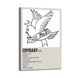 Lil Peep CrybabyArt Canvas Posters Photos Wall Decorations Canvas Printing Living Room Bedroom Decoration Wall Decoration Printing Office Aesthetic Posters