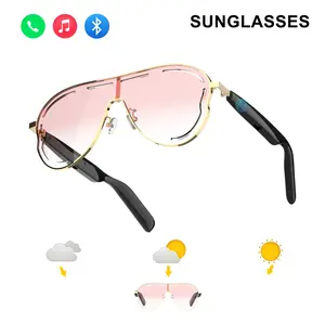 Smart Bluetooth 5.4 Sunglasses with Open-Ear Audio Blue Light Blocking UV Protection Waterproof for Outdoor Sports Daily Wear Electronic Gadgets,as a Christmas gift