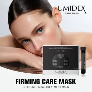 Facial Intensive Care Mask (5 pcs) | Innovative tube design - Hydrolyzed collagen + hyaluronic acid, anti-aging, Centella asiatica, brightening, hydrating, collagen infusion