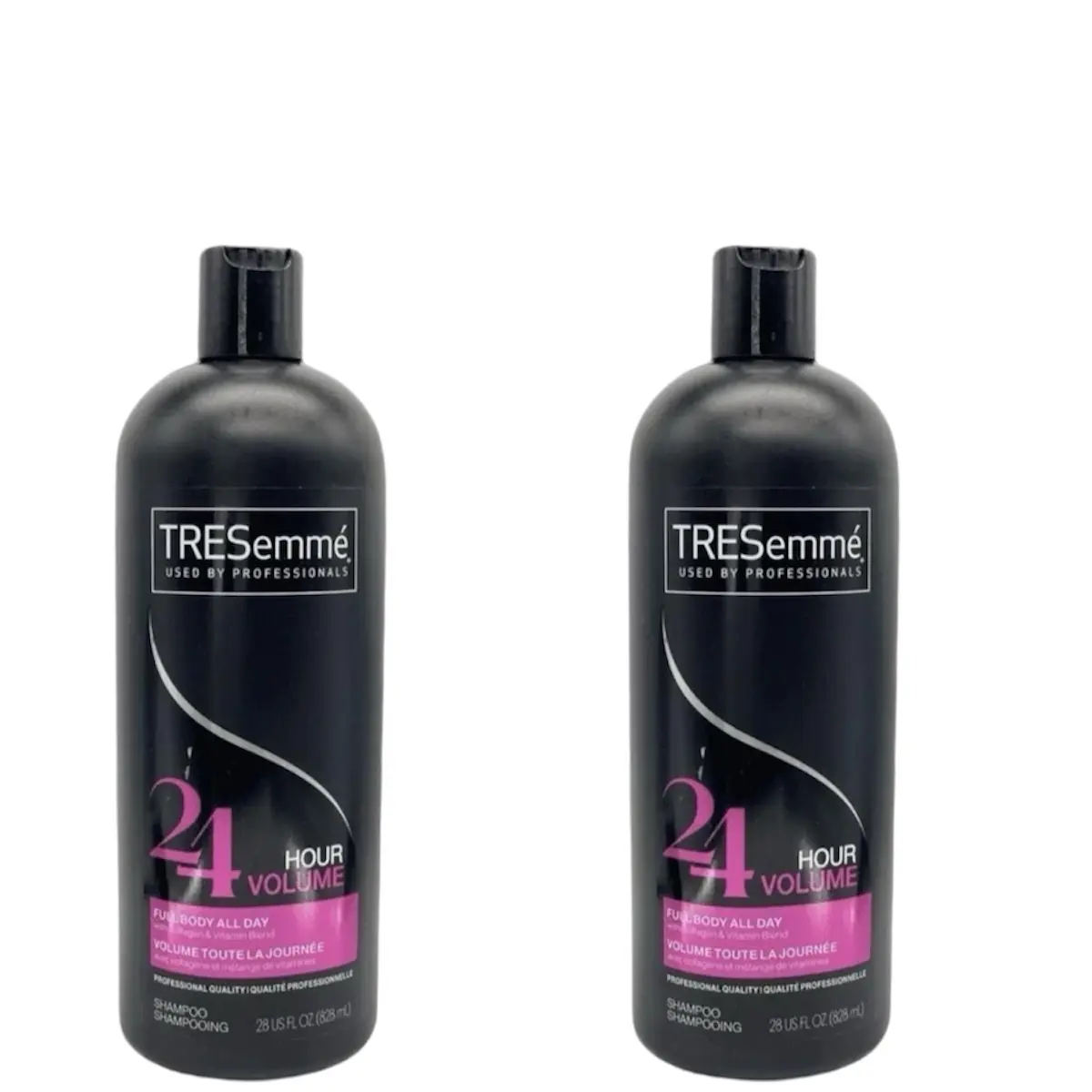 TRESemmé 24 Hour Body Nourishing Volumizing Shampoo, Cleansing Liquid for a Lasting Volume Boost, for Fine Hair, 28 oz (Pack of 2), Full Body, 28Oz, 24-Hour Volume, Long-Lasting Supply