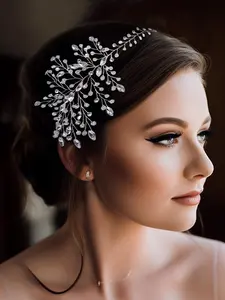 Rhinestone Decorated Headband, Elegant Bridal Headwear for Wedding Bridal Party Formal Occasions, Fashion Hair Accessories for Women