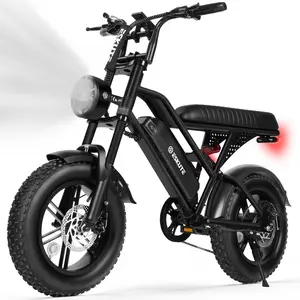 ESKUTE V100 All-Terrain Mountain Ebike,1500W Peak Power, 28 MPH Top Speed, 48V 13Ah Battery, 16x4.0 Fat Tires, Dual Suspension, LED Headlights, Dual-Seat Electric Ebike for Outdoor Cycling,  Ebikes
