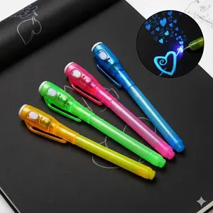 UV Invisible Ink Pen with Light, Safe Non-Toxic Fluorescent Magic Writing Set for Kids. Reveal Secrets with UV Light! Perfect for Learning, Party Games, Night Drawing, Creative Gifts, Study & Fun. Multi-Scenario Use.