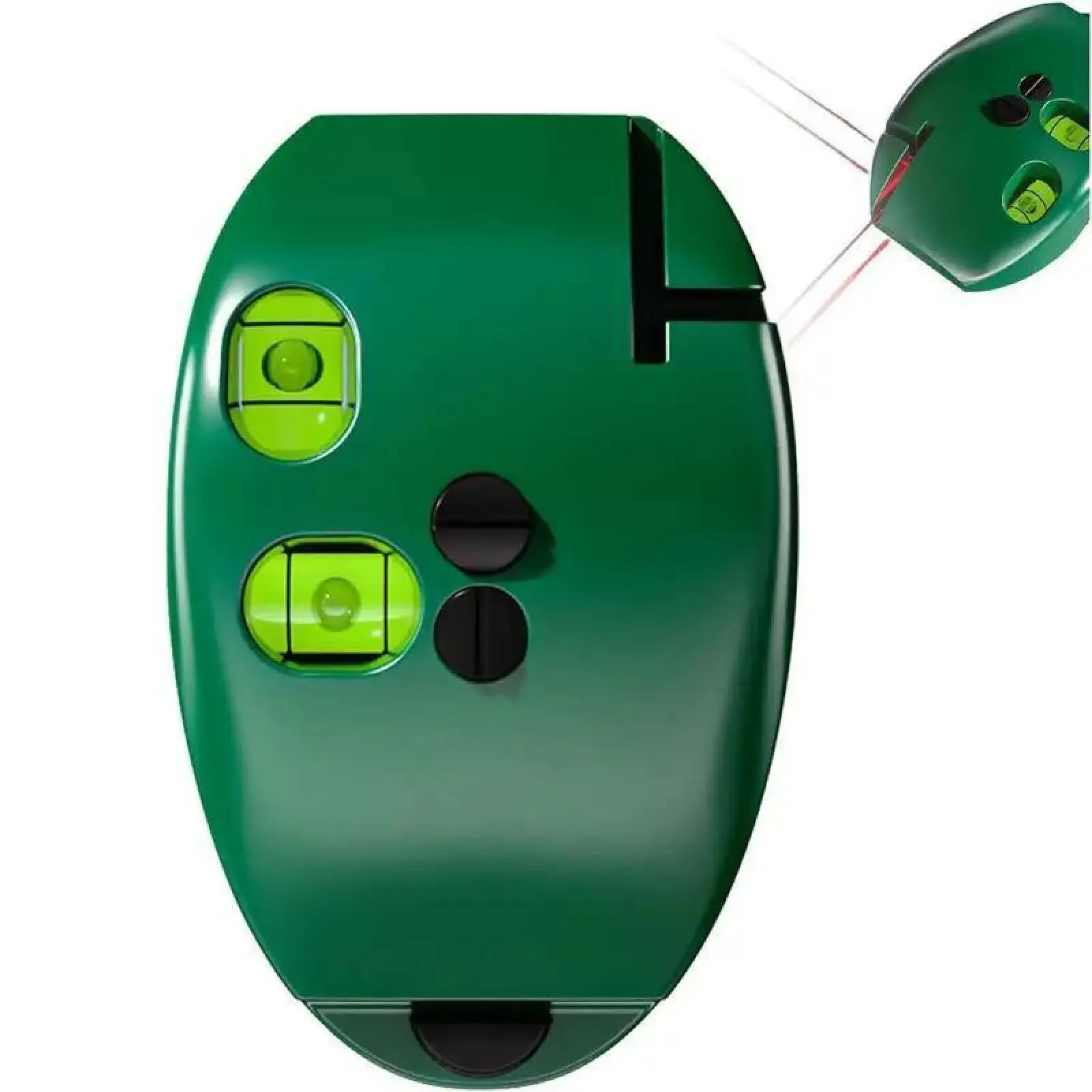 Portable 90-Degree Electronic Red Light Scale with Self-Leveling, Dual-Color Level Indicators & Parallel Lines for Construction