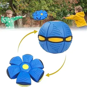 2-in-1 Transforming Flying Disc Ball Toy for Kids, Pop-Open Deformable Throw & Catch Game, Outdoor Sports Play, Parent-Child Interactive Gift for Boys & Girls