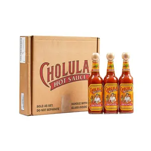 Cholula Hot Sauce Multipack, Original, Product of Mexico, Gift Set Includes Three 12 Fl Oz Bottles, Blend of Arbol & Piquin Peppers with Spices for Eggs, Rice, Tacos, Huevos Rancheros & More, 3 count
