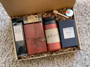 Corporate Gifts For Employees | Unisex Thank You Gift Box for Men & Women, Employee Appreciation Gift Basket, Coffee Gift Box, Client Gifts