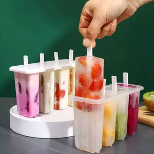1pc, Popsicle Mold, Creative Popsicle Mold, PP Popsicle Mold, Reusable Cream Mold, Frozen Ice Cube Box, Household Popsicle Mold, Safety Jelly Mold, Kitchen Stuff, Kitchen Accessaries, Kitchenware