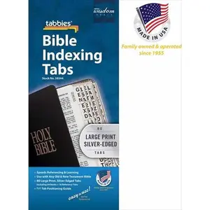 Tabbies 058344 Large Print O&N Testament - Silver Bible Tab