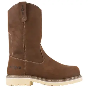 Iron Age Mens Solidifier Wellington Casual Boots Mid Calf - Brown