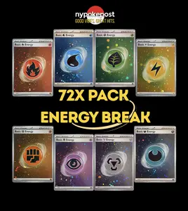72x Pack Energy Break - Pokemon Trading Card Game TCG