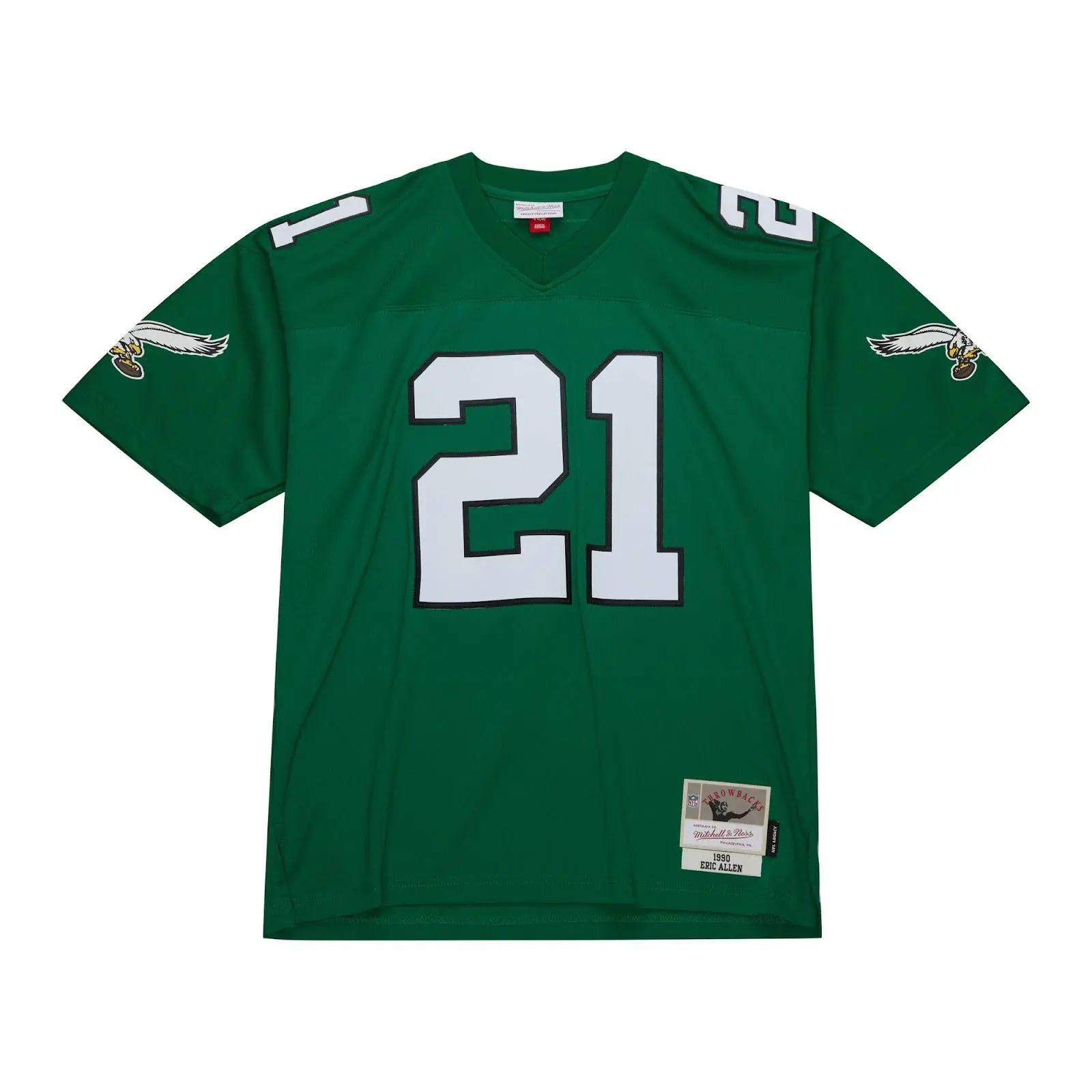 Eric Allen Philadelphia Eagles 1990-91 Kelly Green Legacy Jersey NFL Throwback Mitchell & Ness