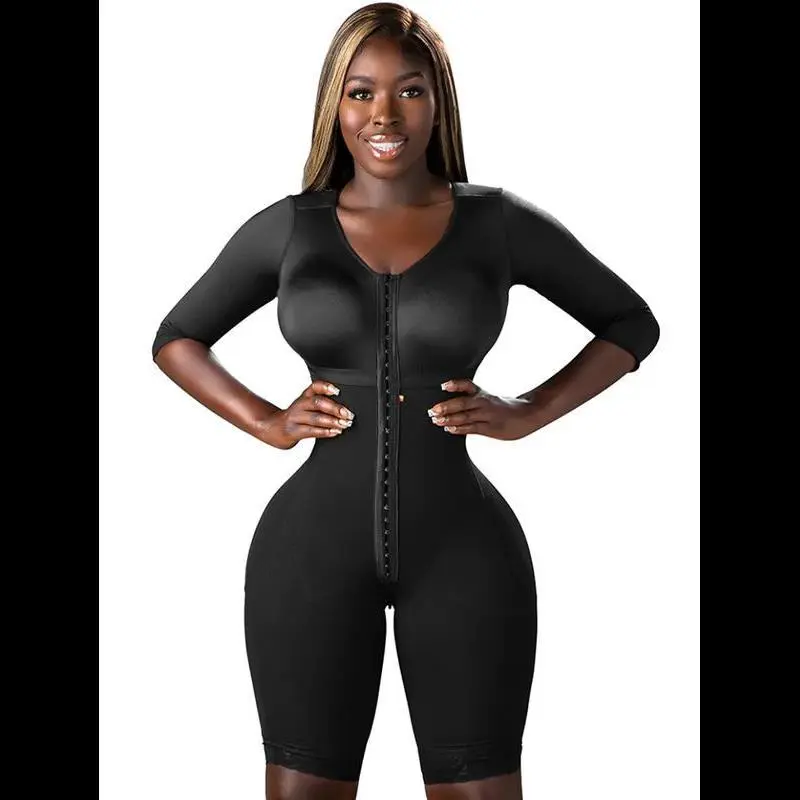 Full Body Faja for Plastic Surgery Recovery |                   Compression Hook Levels |                   Padded Straps