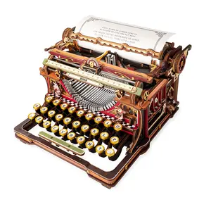 ROKR Mechanical Typewriter Wooden 3D Puzzle LK703C (Magic Version)