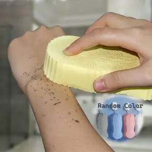 [2count]Magic Gentle Exfoliate Whole Body Bath Sponge,3D Super Soft Exfoliating Bath Sponge,Skin Friendly and Reusable,Alternative to exfoliating Gloves,Exfoliation Tool,Random Color