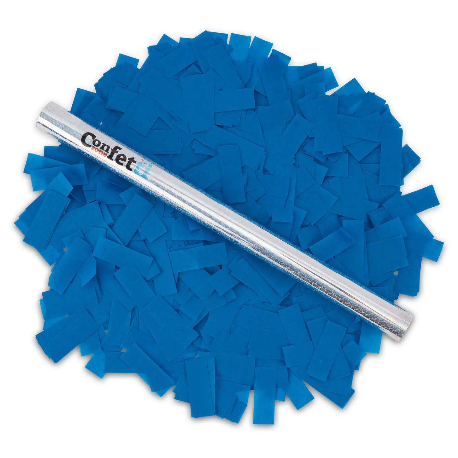 14" Eco-Friendly Paper Dark Blue Confetti Flick Stick, Festive Party Supply for Elegant Weddings & Celebrations