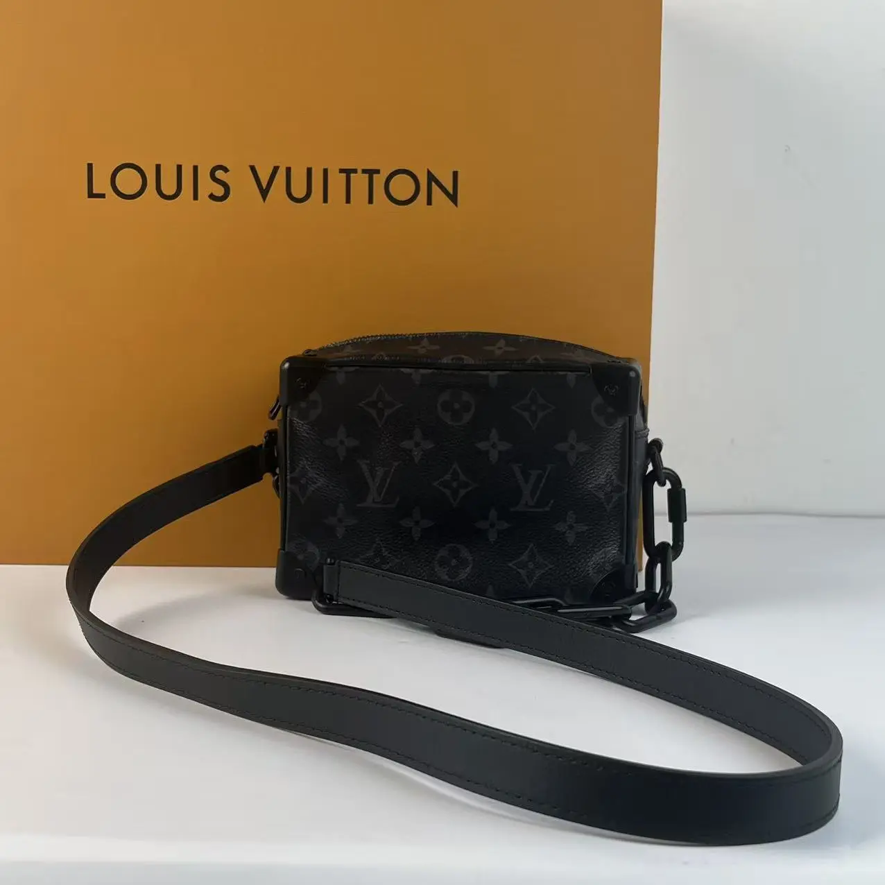 Pre-owned Louis Vuitton Monogram Eclipse Mini Soft Trunk Crossbody Bag, Luxury Pre Loved Luggage & Bag