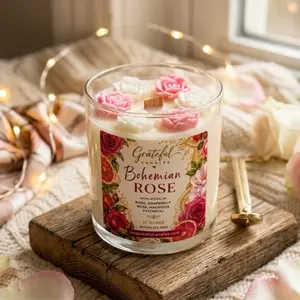 Bohemian Rose Candle candles friday  night first valentine
