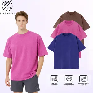 Premium 3-Pack Oversize T-Shirt Bundle – Men’s Vintage Washed Heavyweight Cotton Oversized Tees, Relaxed Baggy Fit Casual Shirts, Soft Breathable Fabric Perfect Everyday Essential