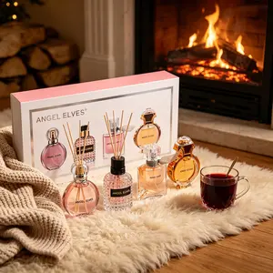 Women’s 4pcs Perfume Collection Set by Angel Elves, Long-Lasting Eau De Parfum, Luxury Scented Gift Box, Ideal for Daily & Dating