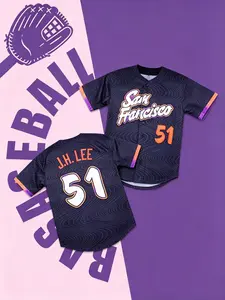 Baseball Jersey Size 26, Quick-Dry Short Sleeve, High-Quality Experience, Unique Field Style, Casual Loose Fit, Spring & Fall