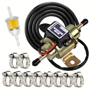 EP-500-0 Universal 12V Fuel Pump for Gasoline and Diesel Cars - Low Pressure, Electric Boosts Engine Performance & Fuel Efficiency, Metal Construction, OEM Number, Fuel Efficiency Upgrade | Modern Fuel Pump | Durable Fuel Pump