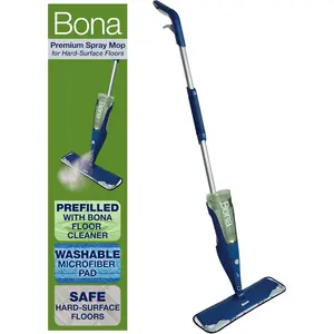 Bona Multi-Surface Spray Mop - Includes Multi-Surface Solution and Machine Washable Microfiber Pad - for Stone, Tile, Laminate, and Vinyl Floors