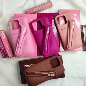RHODE Minimalist Silicone iPhone Case with Lip Treatment Holder iPhone 11–17 Pro Max