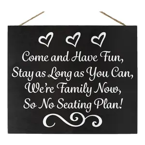 Find Your Seat Wedding Sign – No Seating Plan Table Decor for Wedding Reception