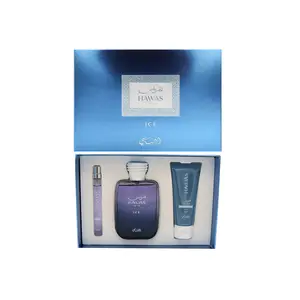 RASASI Hawas Ice Gift Set (100ml EDP + 10ml + Shower Gel) for Men
