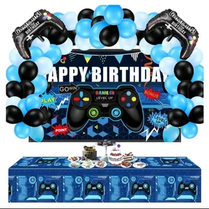 Video Game Party Set Balloons Plastic