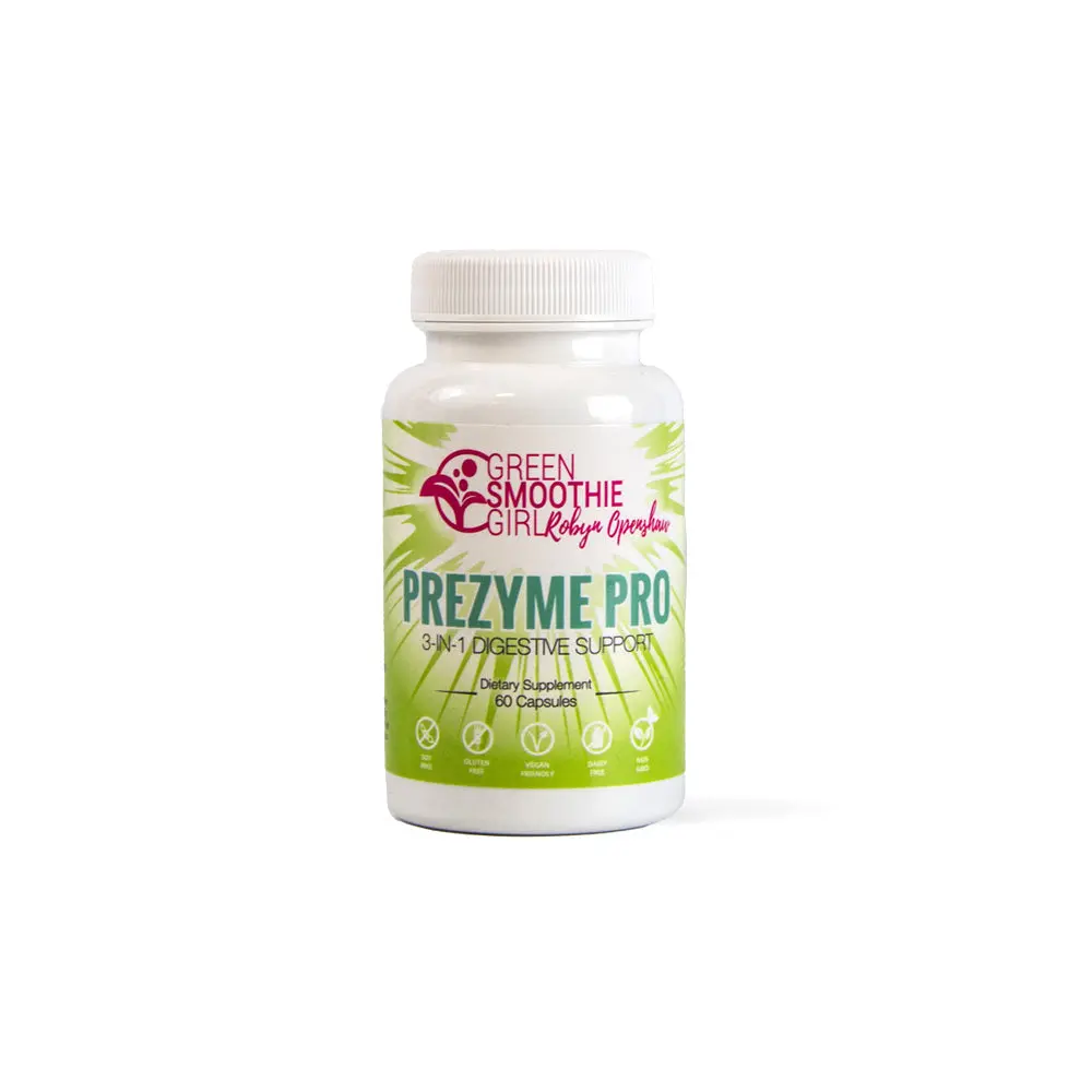 PreZyme Pro - 3-in-1 Digestive Support with 15 Probiotic Strains, Plant-Based Prebiotics, & 6 Digestive Enzymes for Total Gut Health