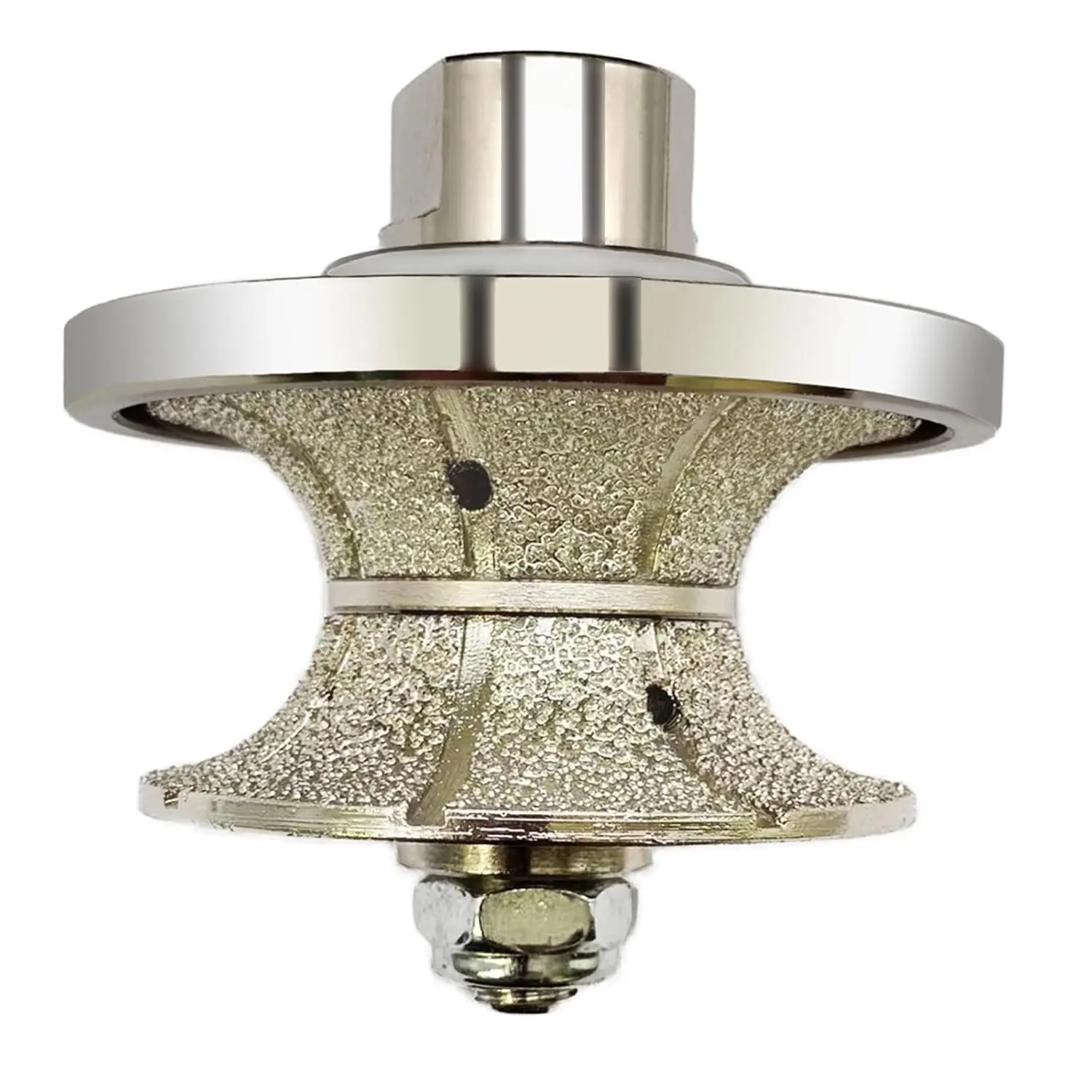 V30 Full Bullnose Profile Wheel Power Tool Accessory, Vacuum Brazed Hand Profiler Router Bit Wheel with 5/8-11 Thread for Grinder Polisher, Ultra Thin Diamond Mesh Grinding Cutting Blade for Granite Shaping, Universal Propane Tank Gauge Leak Detector, Har