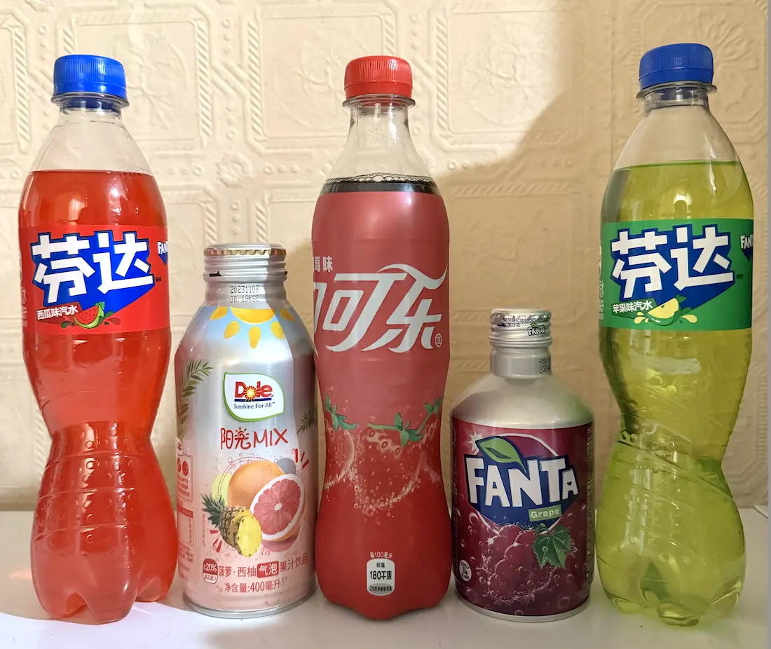 Asian Fanta & Coke Soda