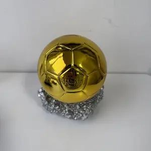 Ballon Dor Trophy High-Quality Ballon Dor Award Perfect Gift for Sports Fans & Athletes Durable Design Ideal for Celebrations