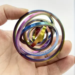 Rotating Physical Gravity New Compass Simple and Fun Multi-color Stress Relief Small Toys, Rotating Interactive Game Props Fun Little Gifts Stress Relief Props for Adults, Stress Relief Fidgeting, Fidget Spinner
