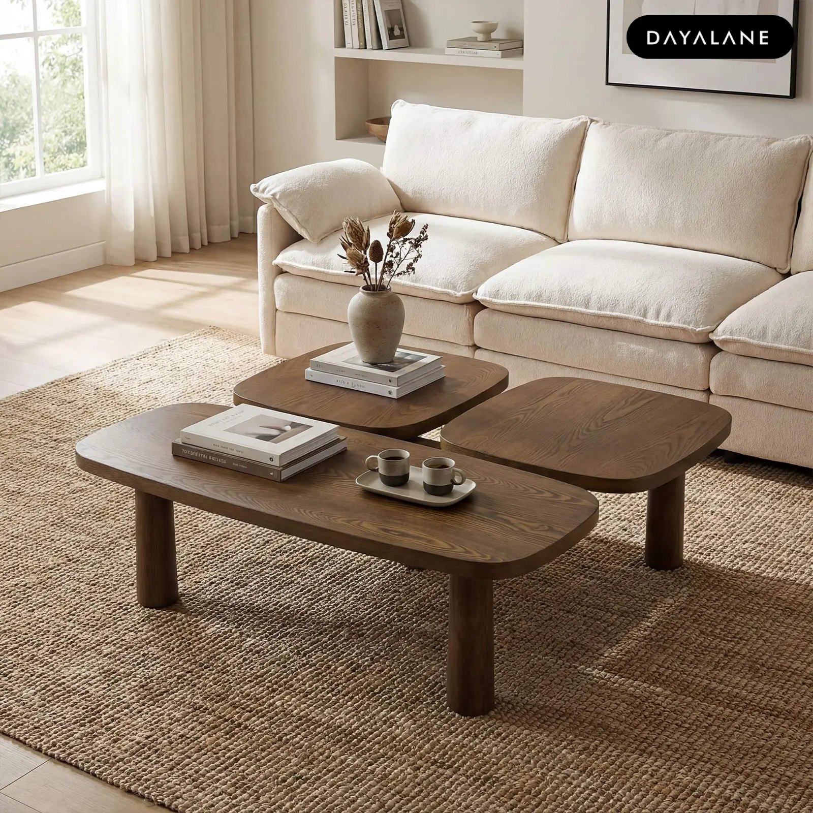 [SummerFinds]DAYALANE Modern Martin Coffee Table | Nordic Layered Design | Living Room Décor Trend