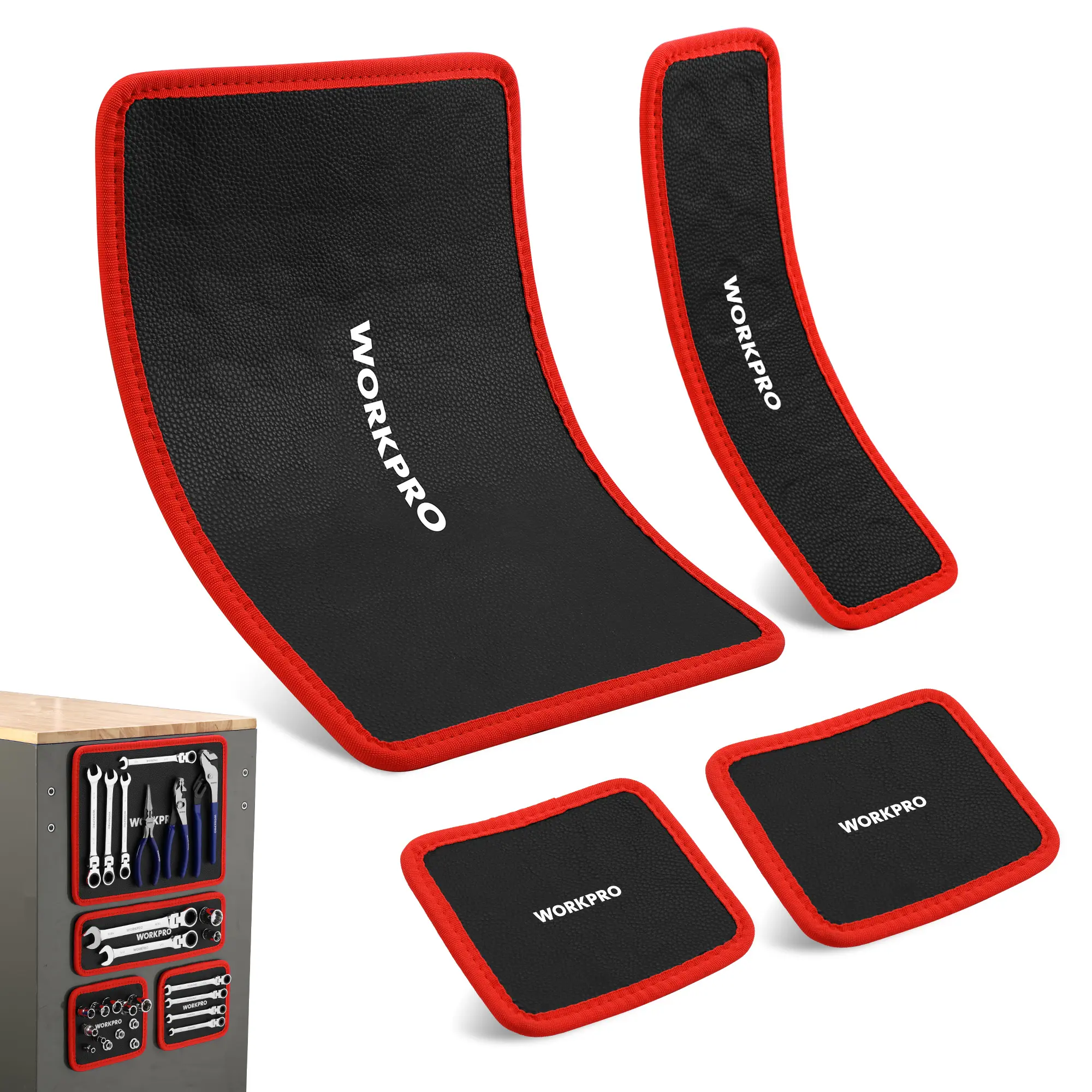#Summersales WORKPRO Multi-Size Magnetic Mat - Flexible PVC-Surface Holder Tray for Garage Users, Auto Repair Tools (In Measurement Available)