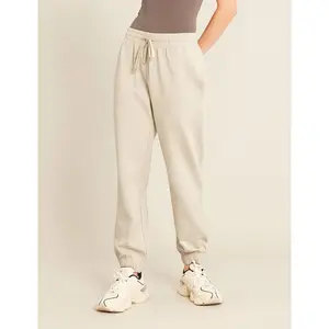 Unisex Cuffed Sweat Pants - Sand