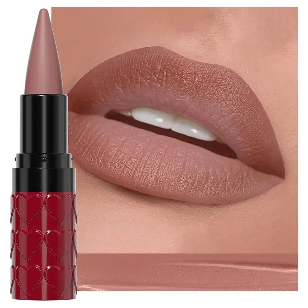 evpct Plum Purple Shimmery Metallic Lip Liner and Lipstick Combo, Cone Tip Lip Crayon for Women Long Lasting Waterproof, Shinny Hydrating Lipstick Makeup, Glitter Lips Liner Pencil for Shimmery Shade