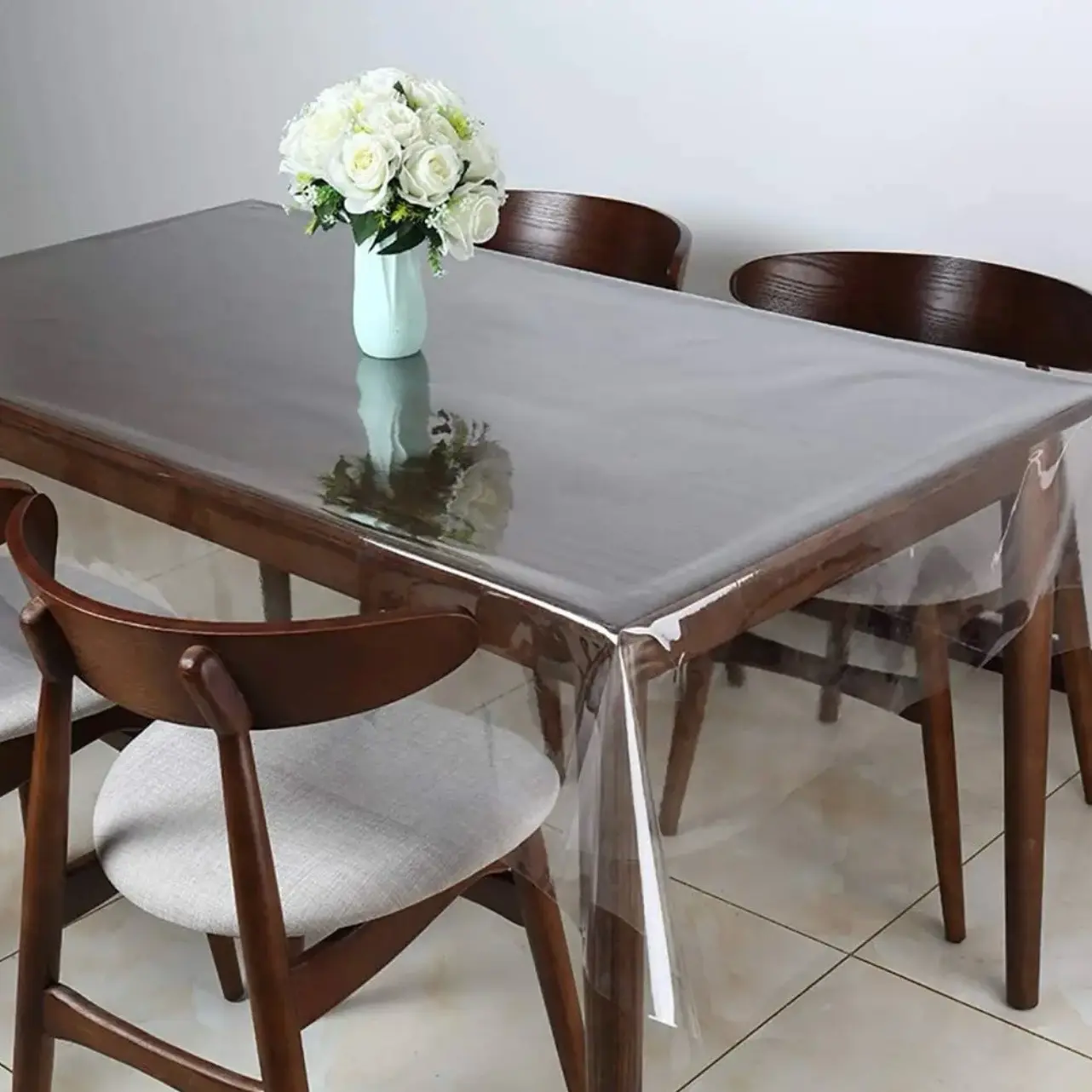 Clear Table Cover Protector  Plastic Table Cover Rectangle,PVC Clear Table Protector