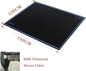 Drum Rug 4x4ft Drum Mat Outdoor, Tightly Woven Fabric Cool Drum Set Carpet with Non-Slip Grip Bottom, Electric Drum Accessories for Bedroom, Studio, Apartment, Soundproof, Guitar, No Crease.