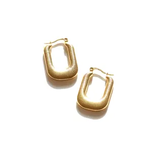 18K Gold WATERPROOF Hoop Earrings