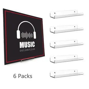 Transparent Vinyl Record Rack,Wall-Mounted Vinyl Record Display Rack,Acrylic Record Rack,Home Decoration Supplies