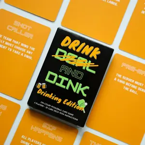 Drink and Dink (Drinking Edition) - On-Court Pickleball Card Game