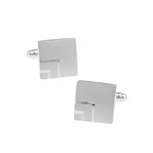 Silver Brushed Cufflinks