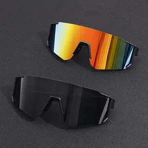 2-Piece Unisex Sports Protective Sunglasses  Polarized Eyewear for Outdoor Sports, Cycling, & Active Lifestyle  Fashionable Large Size Sunglasses for Men & Women  Perfect Gift for Him & Her