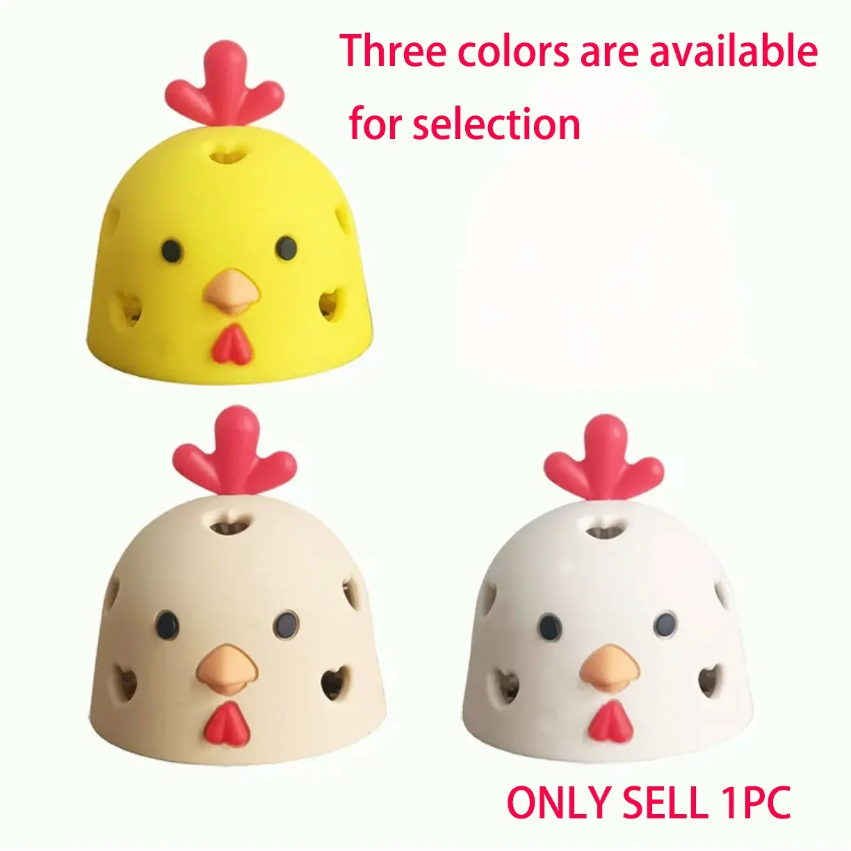 Silicone Egg Cleaning Brush, Egg Washer, Egg Cleaner, 1 Count Cute Chicken Design Egg Shaped Egg Beater, Kitchen Egg Separator For Raw Eggs, Kitchen Egg Utensils, Egg Cleaning Tool